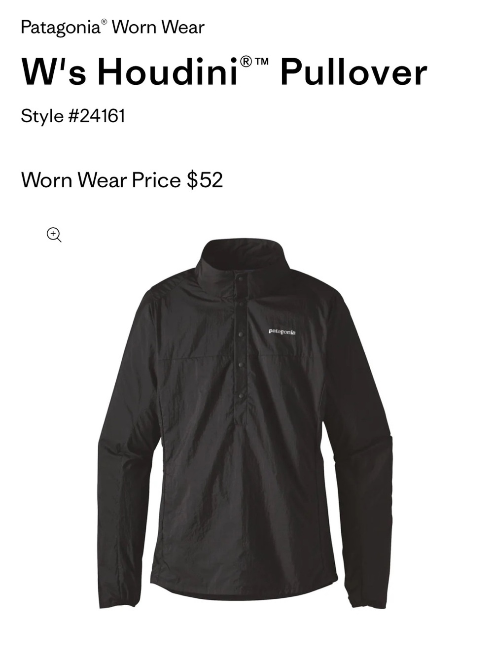 Patagonia women’s Houdini stash running jacket